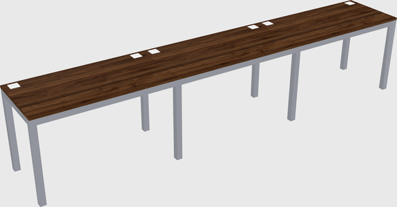 Rectangular desk