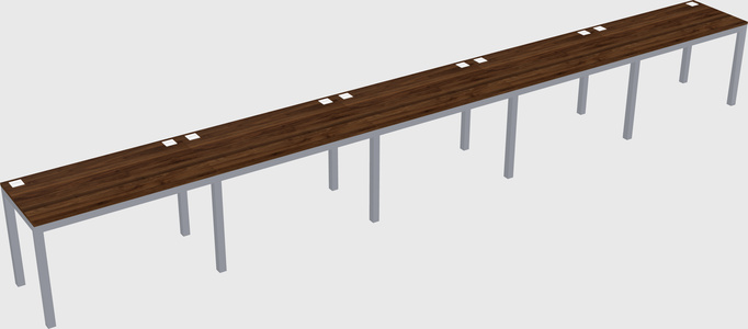 Rectangular desk