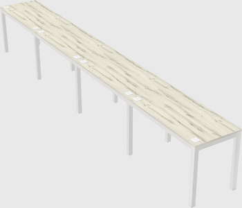 Rectangular desk