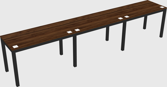 Rectangular desk
