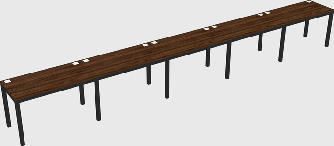 Rectangular desk