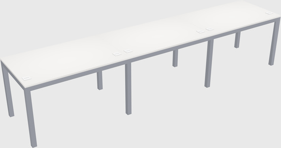 Rectangular desk