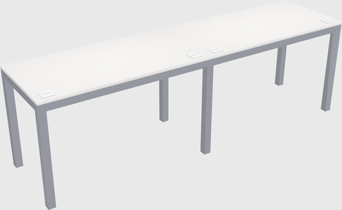 Rectangular desk