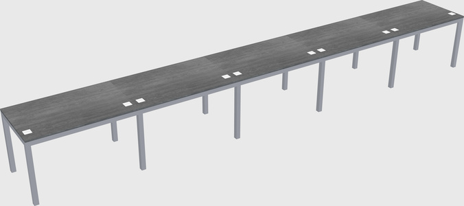 Rectangular desk