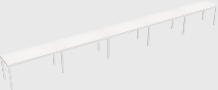 Rectangular desk