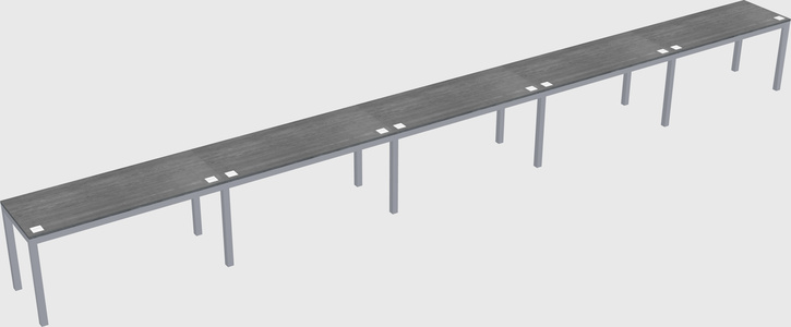 Rectangular desk