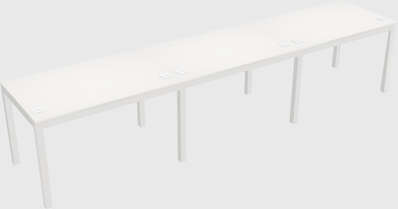 Rectangular desk