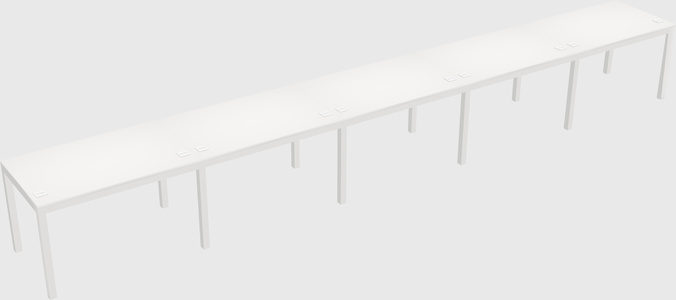 Rectangular desk