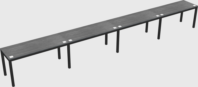 Rectangular desk