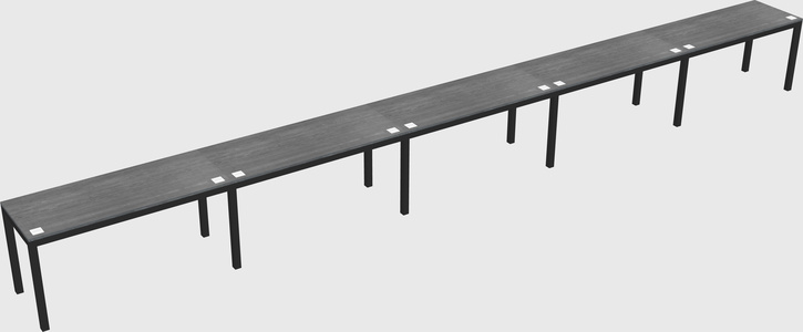 Rectangular desk