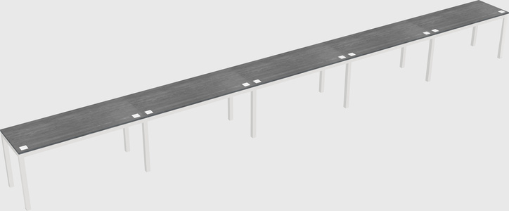 Rectangular desk