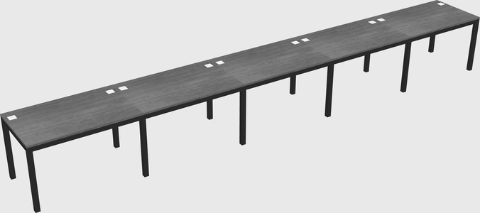 Rectangular desk