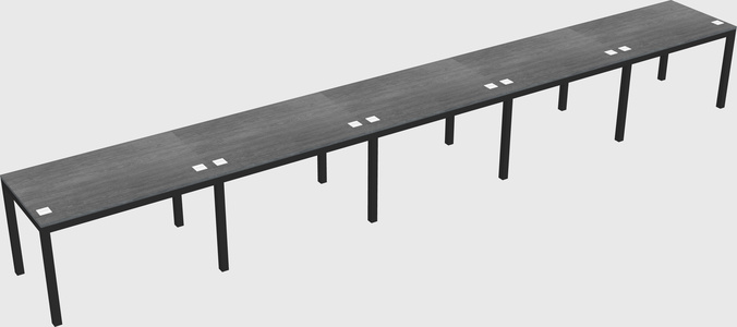 Rectangular desk