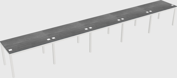 Rectangular desk