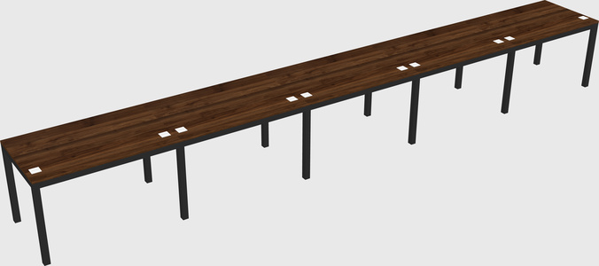 Rectangular desk