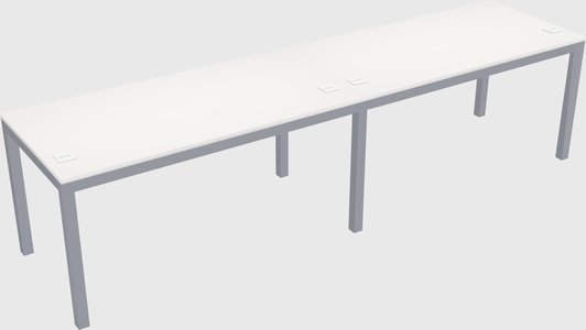 Rectangular desk