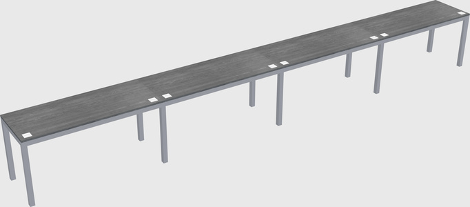 Rectangular desk