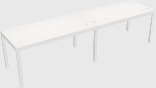 Rectangular desk