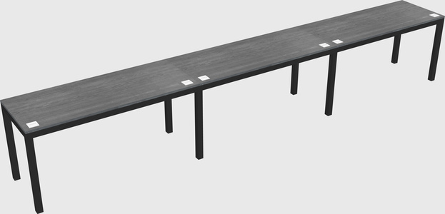 Rectangular desk