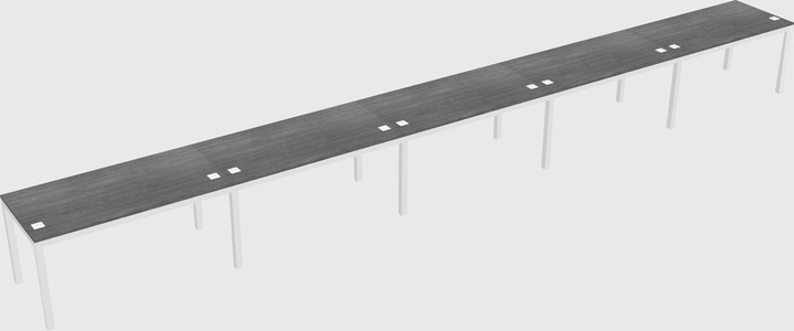 Rectangular desk