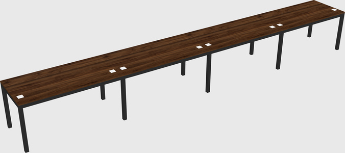 Rectangular desk