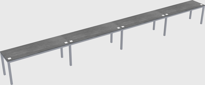 Rectangular desk