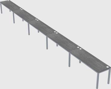 Rectangular desk