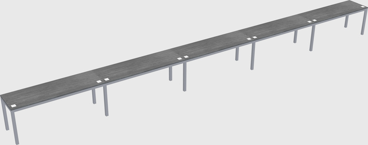 Rectangular desk
