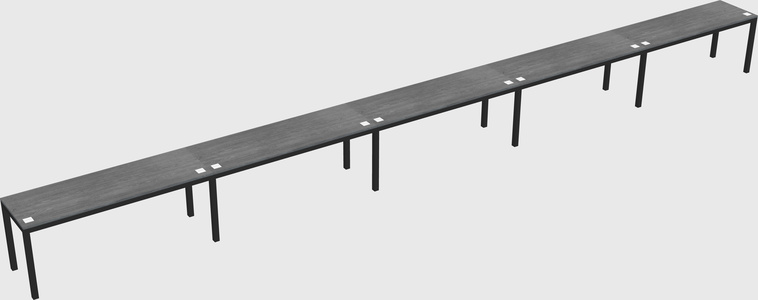 Rectangular desk