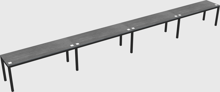 Rectangular desk