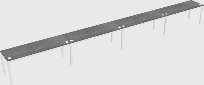 Rectangular desk