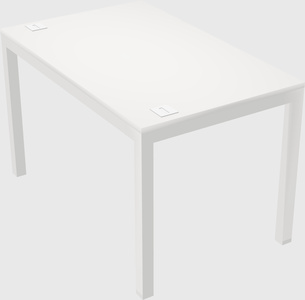 Rectangular desk