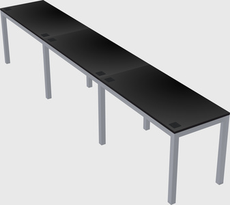 Rectangular desk