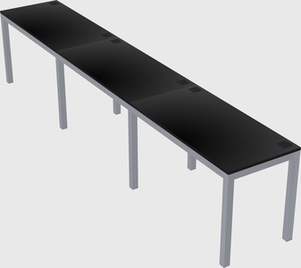 Rectangular desk
