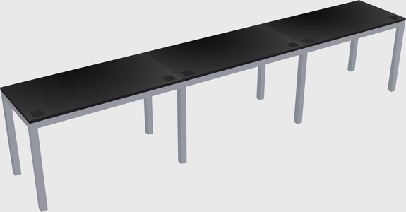 Rectangular desk