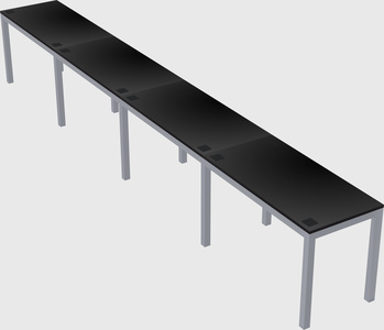 Rectangular desk