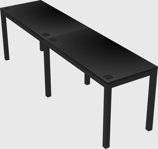Rectangular desk