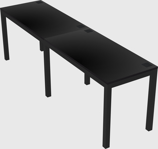Rectangular desk