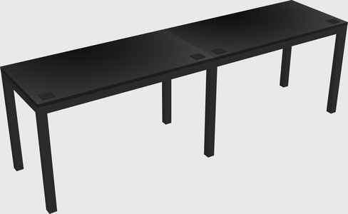 Rectangular desk