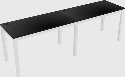 Rectangular desk