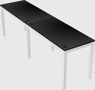 Rectangular desk