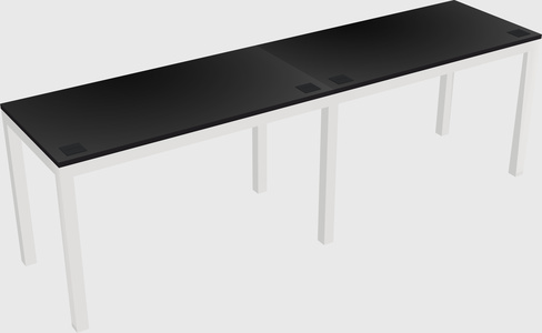 Rectangular desk