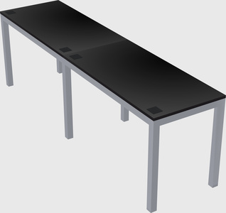 Rectangular desk