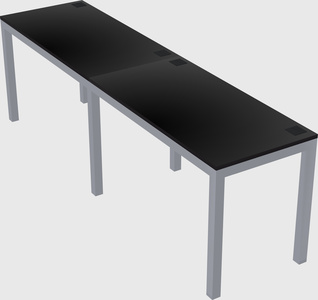 Rectangular desk