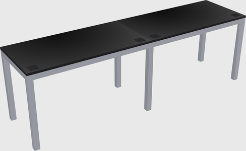 Rectangular desk