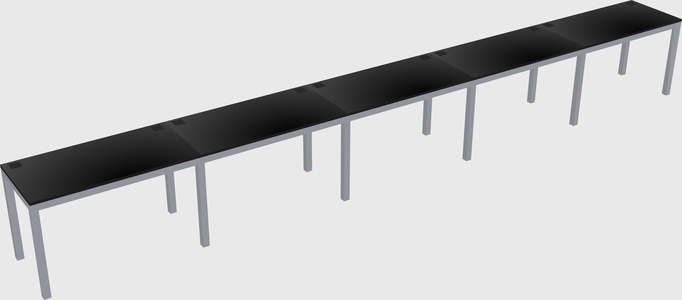 Rectangular desk