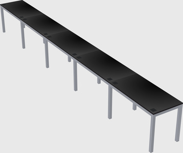 Rectangular desk