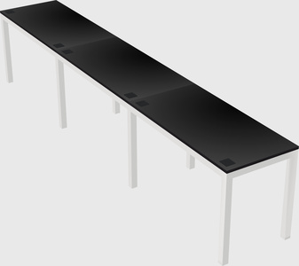 Rectangular desk