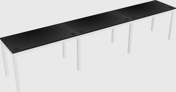 Rectangular desk