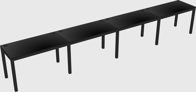 Rectangular desk